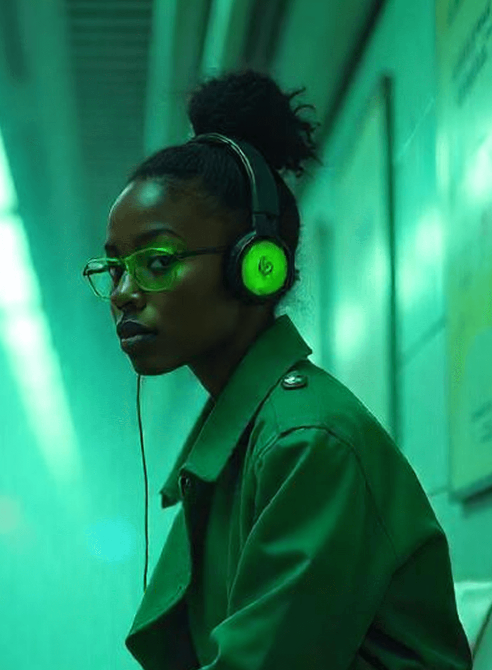 green woman