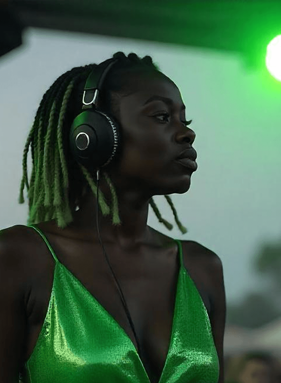 green woman
